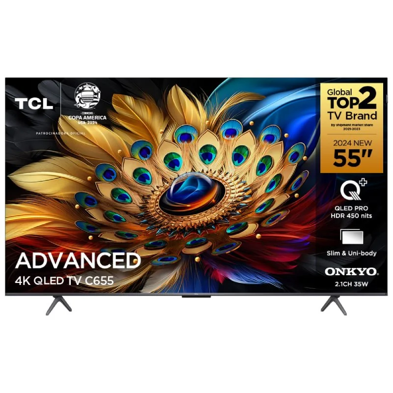 Smart TV TCL 55 QLED UHD 4K Google TV Dol...